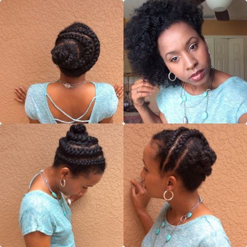 Updo Hairstyles For Medium Length Natural Hair (Photo 7 of 15)