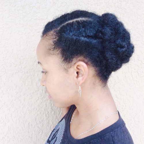 Updo Hairstyles For Medium Length Natural Hair (Photo 6 of 15)