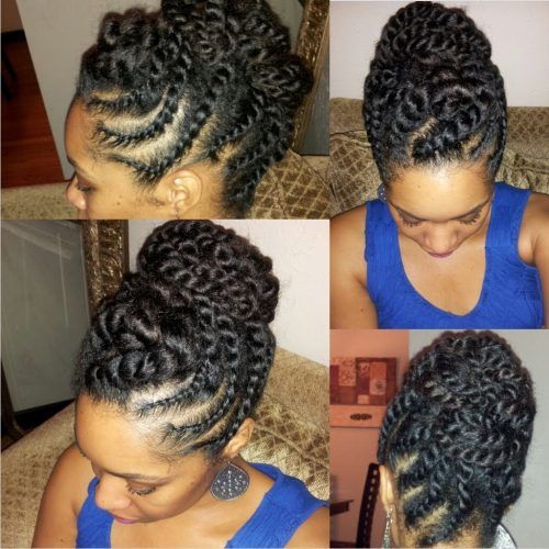 Flat Twist Updo Hairstyles With Extensions (Photo 8 of 15)