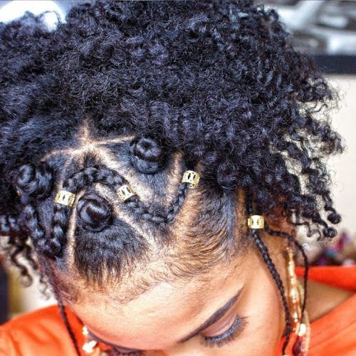 Mohawk Hairstyles With Braided Bantu Knots (Photo 8 of 20)