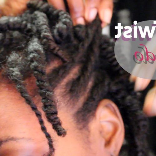Flat Twist Updo Hairstyles On Natural Hair (Photo 11 of 15)