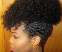 15 Inspirations Natural Curly Updos for Black Hair