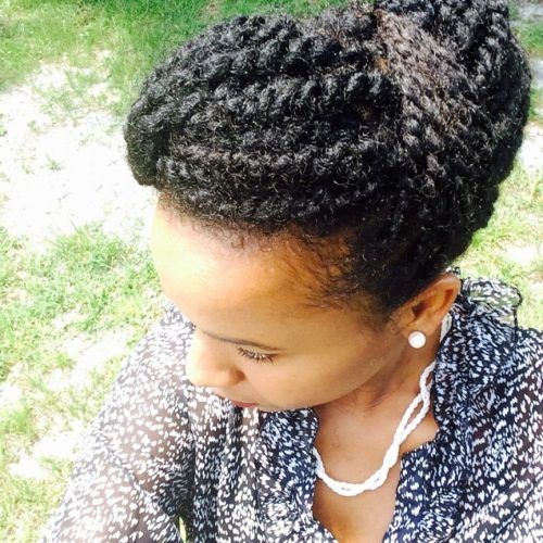 Updo Hairstyles For Medium Length Natural Hair (Photo 12 of 15)