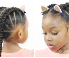 15 Inspirations Cornrows Hairstyles for Little Girl