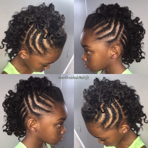 Crossed Twists And Afro Puff Pony (Photo 5 of 15)