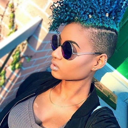 Blue Hair Mohawk Hairstyles (Photo 10 of 20)