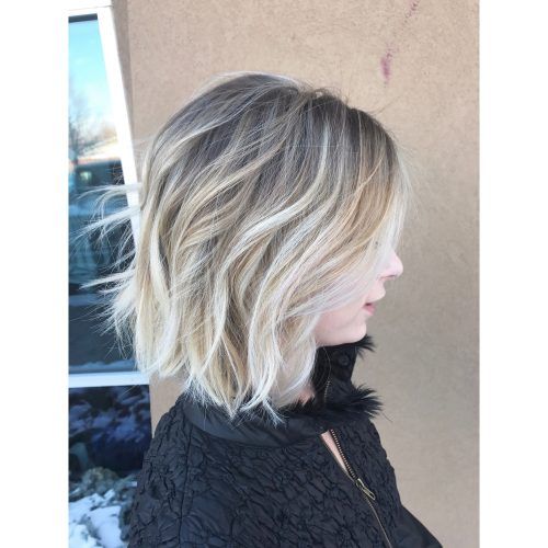 Icy Blonde Shaggy Bob Hairstyles (Photo 4 of 20)