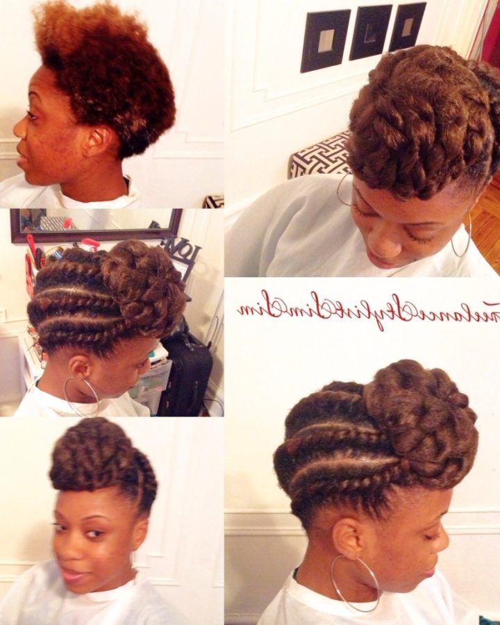 15 Photos Updo Hairstyles for Natural Hair with Weave
