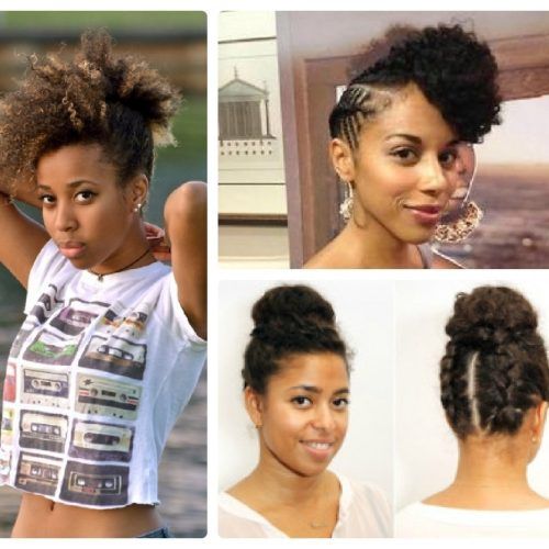 Updo Hairstyles For Medium Length Natural Hair (Photo 4 of 15)
