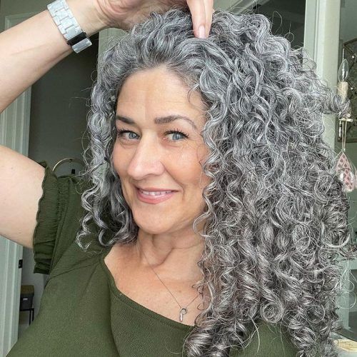 Silver Loose Curls Haircuts (Photo 5 of 20)