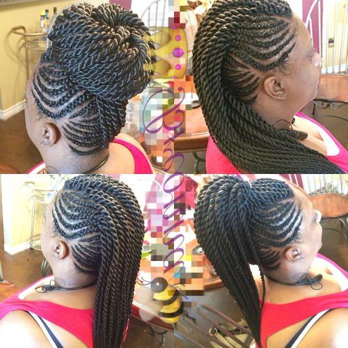 Braids And Twists Fauxhawk Hairstyles (Photo 4 of 20)