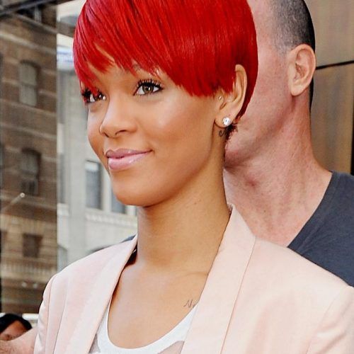 Bright Red Short Hairstyles (Photo 11 of 20)