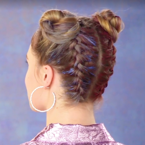 Braided Space Buns Updo Hairstyles (Photo 15 of 20)