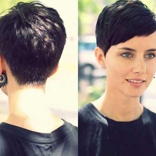 Brunette Pixie Haircuts (Photo 13 of 20)
