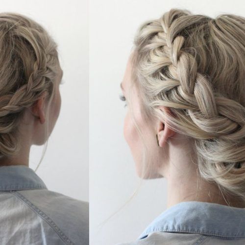 Chunky French Braid Chignon Hairstyles (Photo 10 of 20)