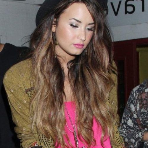 Demi Lovato Long Hairstyles (Photo 9 of 15)