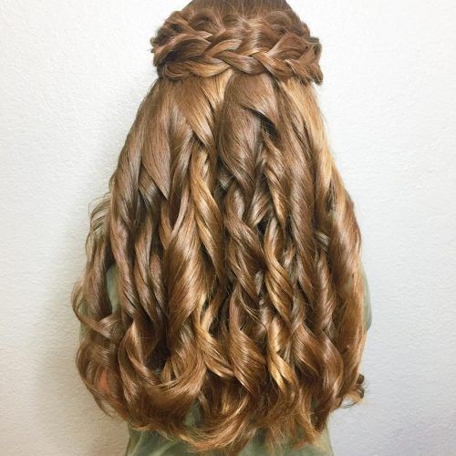 Double Crown Braid Prom Hairstyles (Photo 13 of 20)