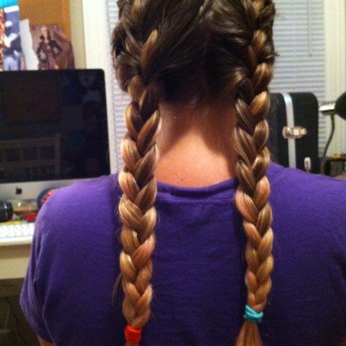 Double Loose French Braids (Photo 4 of 15)