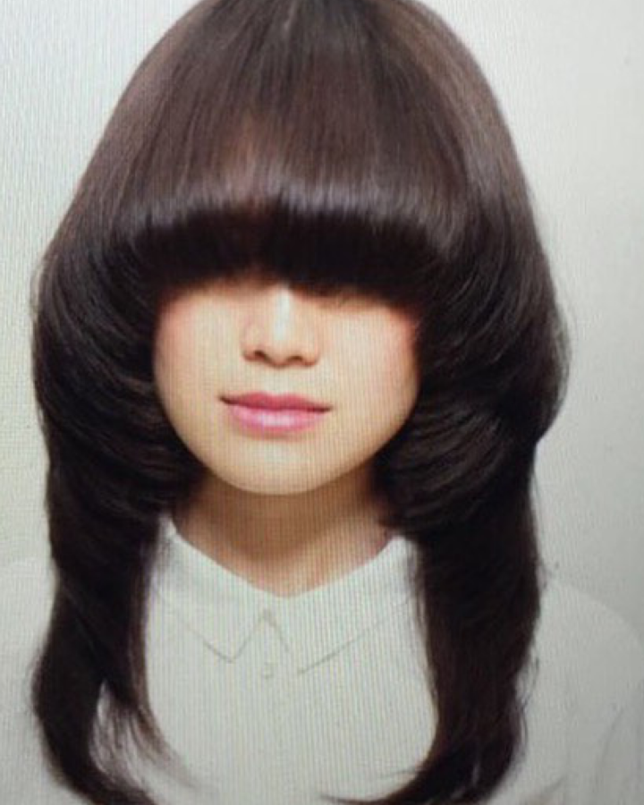 20 Inspirations Eye-covering Bangs Asian Hairstyles