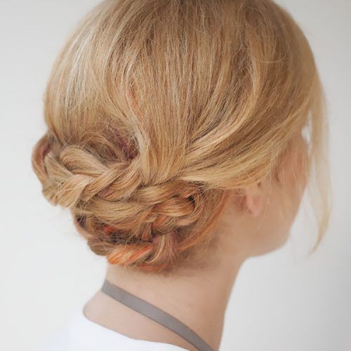 Folded Braided Updo Hairstyles (Photo 11 of 20)