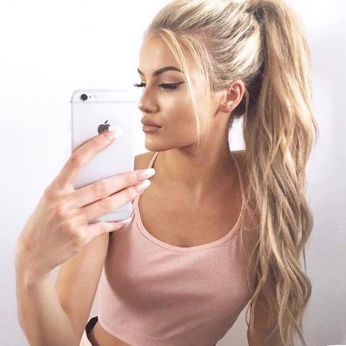 Full And Fluffy Blonde Ponytail Hairstyles (Photo 12 of 20)