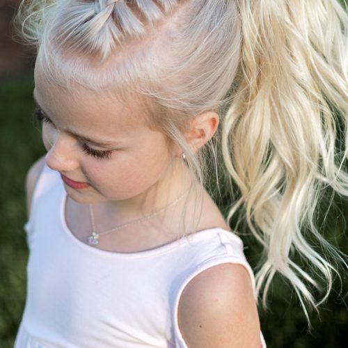 High Braided Pony Hairstyles With Peek-A-Boo Bangs (Photo 16 of 20)