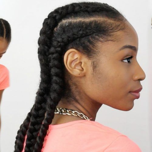 Long And Big Cornrows Under Braid Hairstyles (Photo 19 of 20)