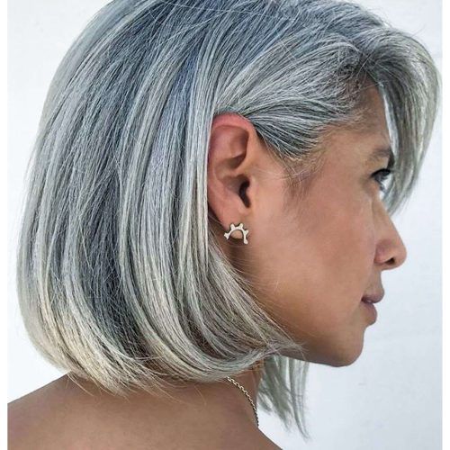 Medium Hairstyles For Gray Hair (Photo 11 of 20)