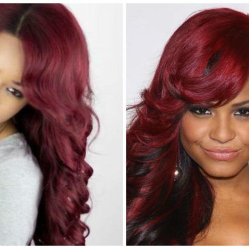 Medium Hairstyles With Color For Black Women (Photo 8 of 20)