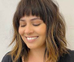 20 Best Medium Length Haircuts with Arched Bangs