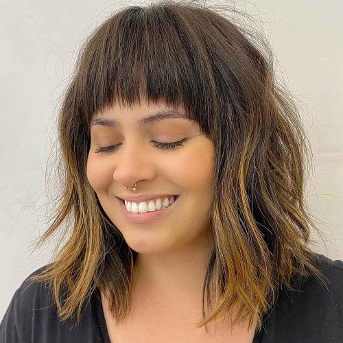 Medium Length Haircuts With Arched Bangs (Photo 1 of 20)