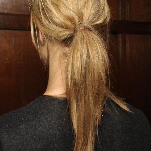 Messy Blonde Ponytails With Faux Pompadour (Photo 16 of 20)