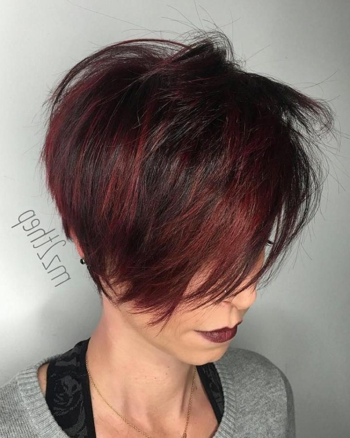20 Ideas of Pageboy Maroon Red Pixie Haircuts