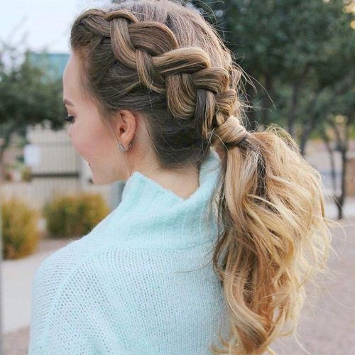 Pony And Dutch Braid Combo Hairstyles (Photo 18 of 20)