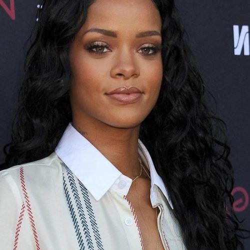 Rihanna Long Hairstyles (Photo 2 of 15)