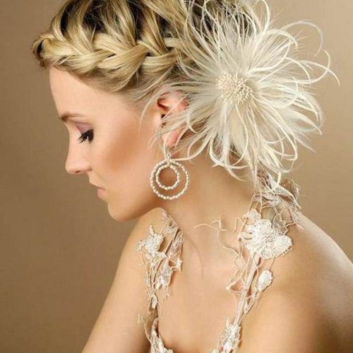 Short Side Braid Bridal Hairstyles (Photo 7 of 20)
