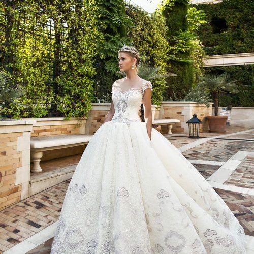 Sleek And Big Princess Ball Gown Updos For Brides (Photo 8 of 20)