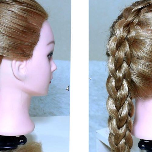 Three Strand Long Side Braided Hairstyles (Photo 6 of 20)