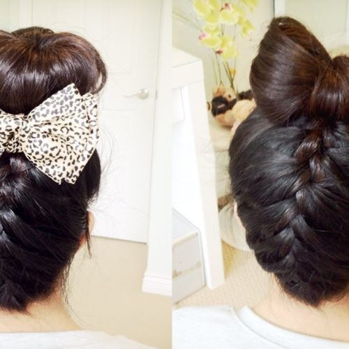 Upside Down French Braids Into A Bun (Photo 5 of 15)