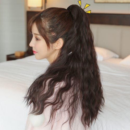 Wavy Ponytails With Flower (Photo 20 of 20)