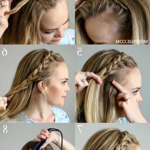 Wrapped Ponytail With In-Front-Of-The-Ear Braids (Photo 2 of 15)