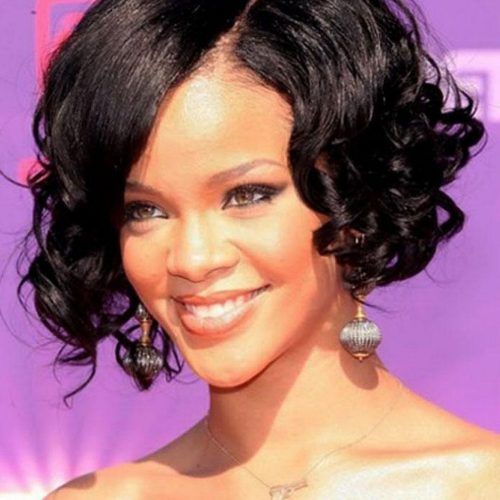Curly Medium Hairstyles For Black Women (Photo 12 of 20)