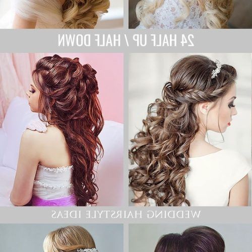 Curly Hair Half Up Wedding Hairstyles (Photo 5 of 15)