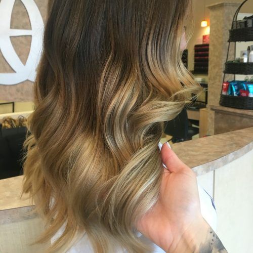 Ash Blonde Balayage Ombre On Dark Hairstyles (Photo 8 of 20)