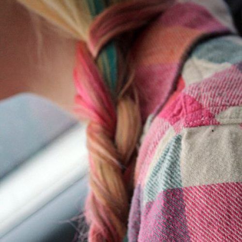 Pastel Rainbow-Colored Curls Hairstyles (Photo 10 of 20)