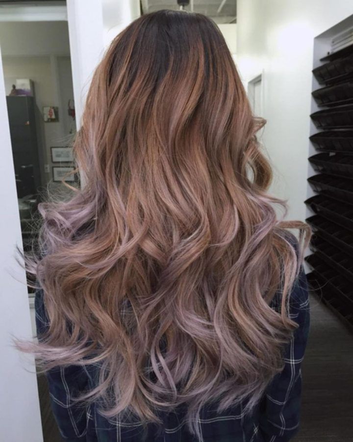 Long Voluminous Ombre Hairstyles with Layers