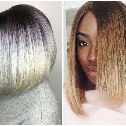 Straight Cut Two-Tone Bob Hairstyles (Photo 17 of 20)
