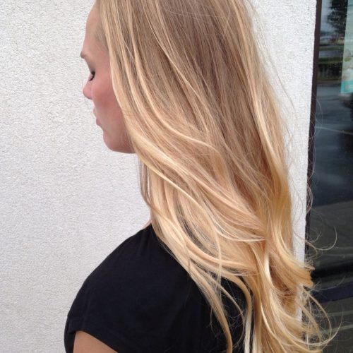 Sun-Kissed Blonde Hairstyles With Sweeping Layers (Photo 3 of 20)