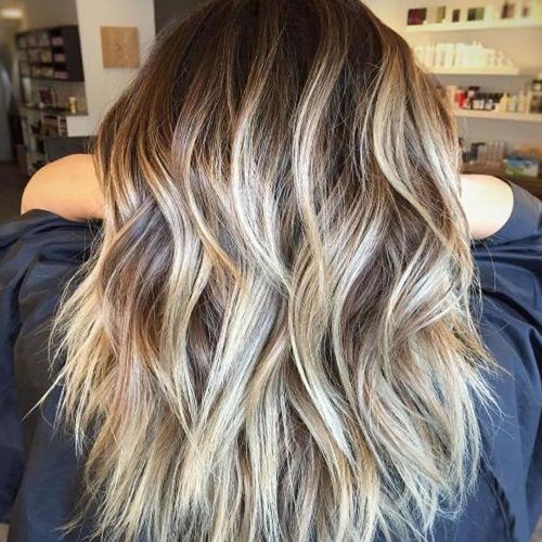 Long Brown Shag Hairstyles With Blonde Highlights (Photo 18 of 20)