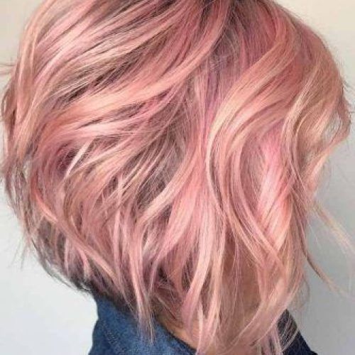 Pink Balayage Haircuts For Wavy Lob (Photo 11 of 20)